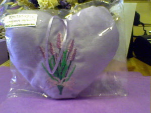 Embroidered Cushion Small Heart