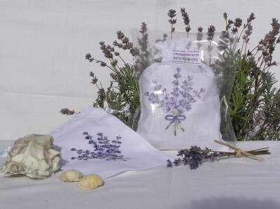 Embroidered Linen Seed Bag - Large 