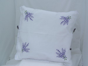 Lavender Fragranced Cushion Bold Lavender Flowers