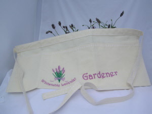 hand made embroidered gardeners bag