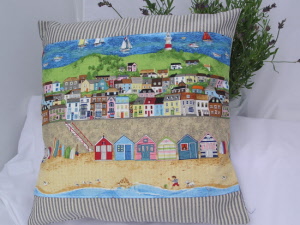 Lavender Fragranced Cushion - Seaside - Blue