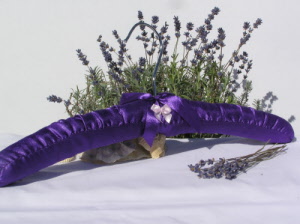 Lavender Padded Coat Hanger - Mauve