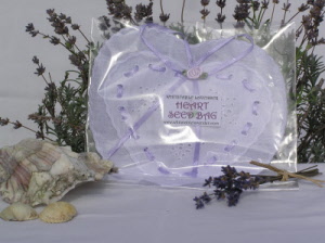 Large Cotton Heart Seed Bag