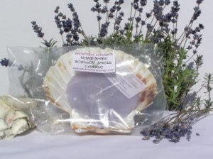 Lavender Candle in Scallop Shell