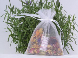 Wedding Favour 12 with Lavender & Amond Oil Roll-On for Headache Relief in a white organza bag